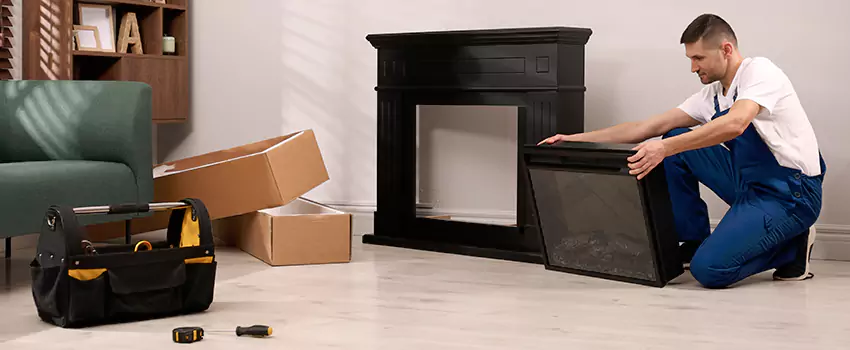 Old Rusted Metal Fireplace Repair And Replacement in Mishawaka, IN
